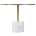 thumbnail image 3 of Aron Living Poke 17.3" Mid-Century Marble and Metal Coffee Table in Gold, 3 of 6