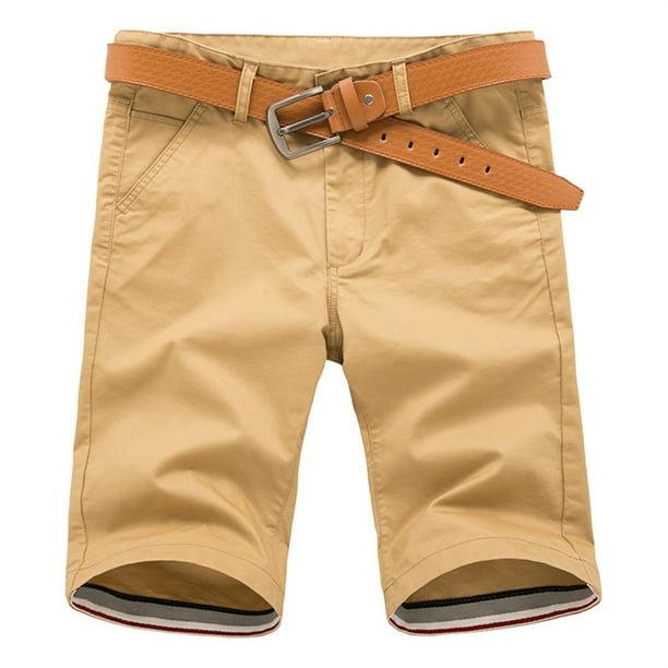 PEASKJP Performance Shorts for Men Belted Tactical Cargo Shorts
