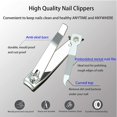 thumbnail image 3 of 2 Pcs Coupe-Ongles en Acier Inoxydable, Coupe-Ongles Professionnel, 3 of 5