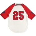 thumbnail image 2 of Big Boy Kansas City Monarchs S.P. No. 25 Replica Mens Baseball Jersey [White/Red - L], 2 of 5