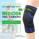 thumbnail image 4 of Par Rodilleras  Bloosom Elásticas Deportivas Compresion Para Gym Azul Obscuro L, 4 of 4