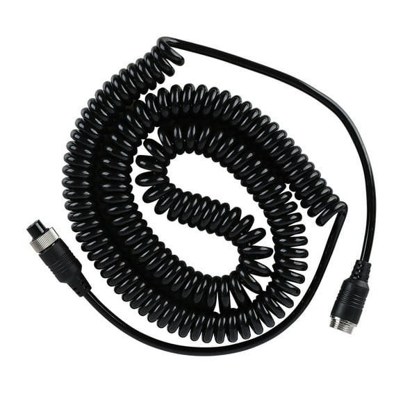 5M Copper Waterproof Caravan Extension Cord with Spring Cable & Aircraft Plug, Ideal for Outdoor Use