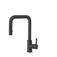 thumbnail image 2 of Stylish Rivo One-Handle Matte Black Pull Down Kitchen Faucet Height 14" K-148N, 2 of 14