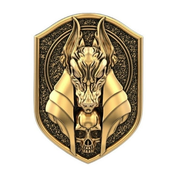 MayiaHey Anubis Ring, Gothic Wolf Head Ring for Men, Egyptian God Anubis Amulet Ring Norse Viking Wolf Animal Ring Anubis Wolf Jewelry, Hip Hop Anubis Wolf Ring Punk Wolf Shield Ring