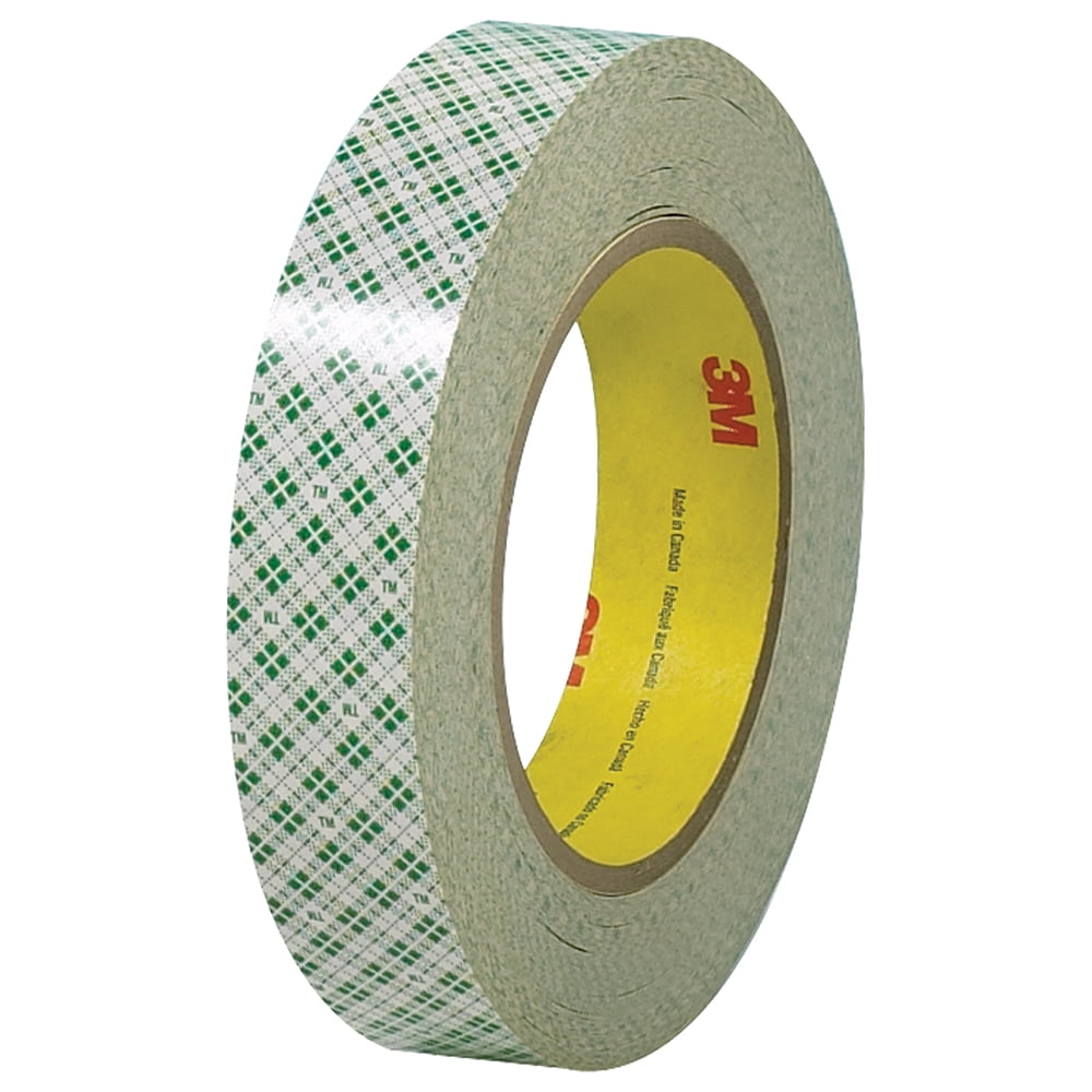 3M Double Sided Masking Tape 6.0 Mil 1" x 36 yds. Off White 3/Case