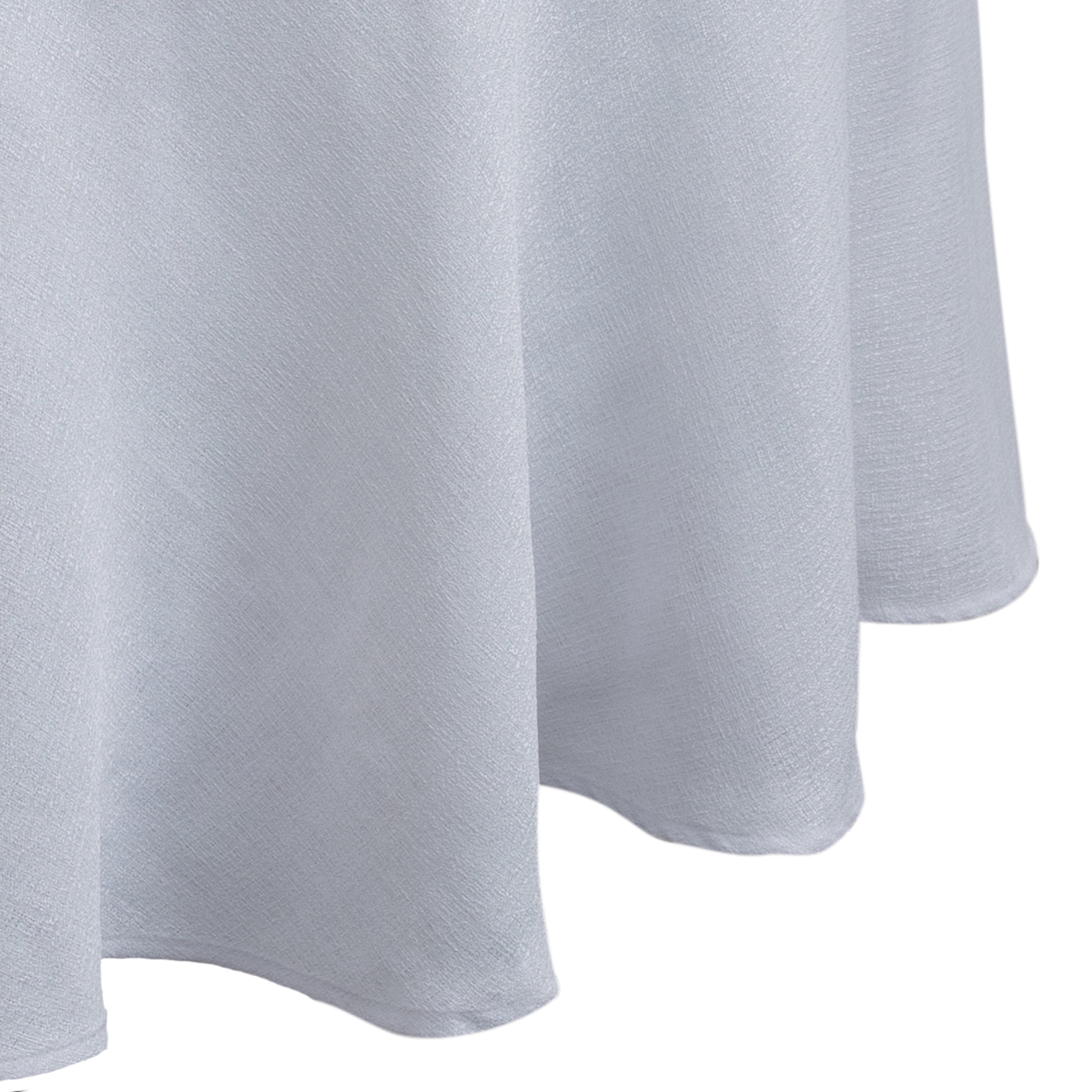 Home Details Chic & Rustic 70" Round Polyester Tablecloth in White