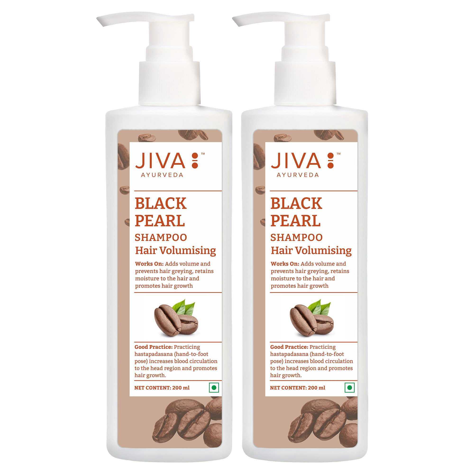 Jiva Ayurveda Black Pearl Shampoo (200 ml) Controls hair loss