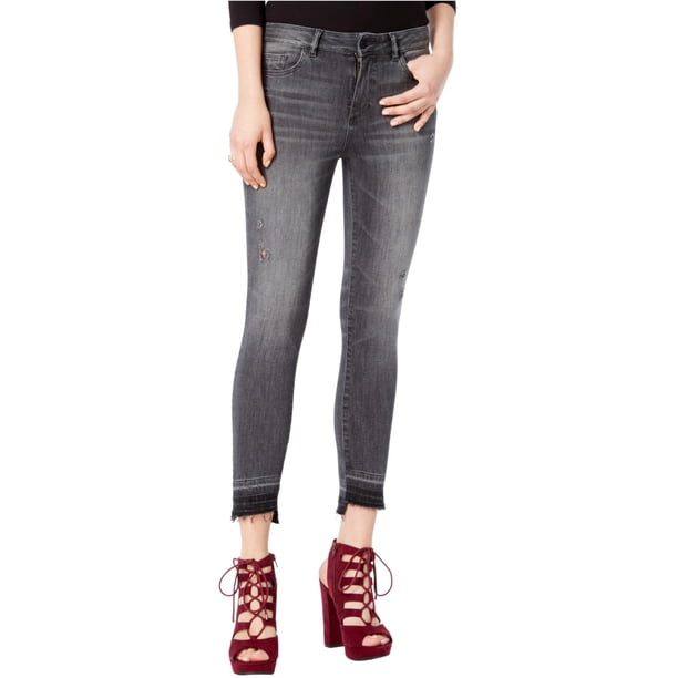 Jeans ajustados DL1961 Farrow para mujer gris 28