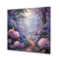 thumbnail image 2 of Designart "Purple Hydrangea captivate Garden" Floral Metal Wall Art Prints, 2 of 5