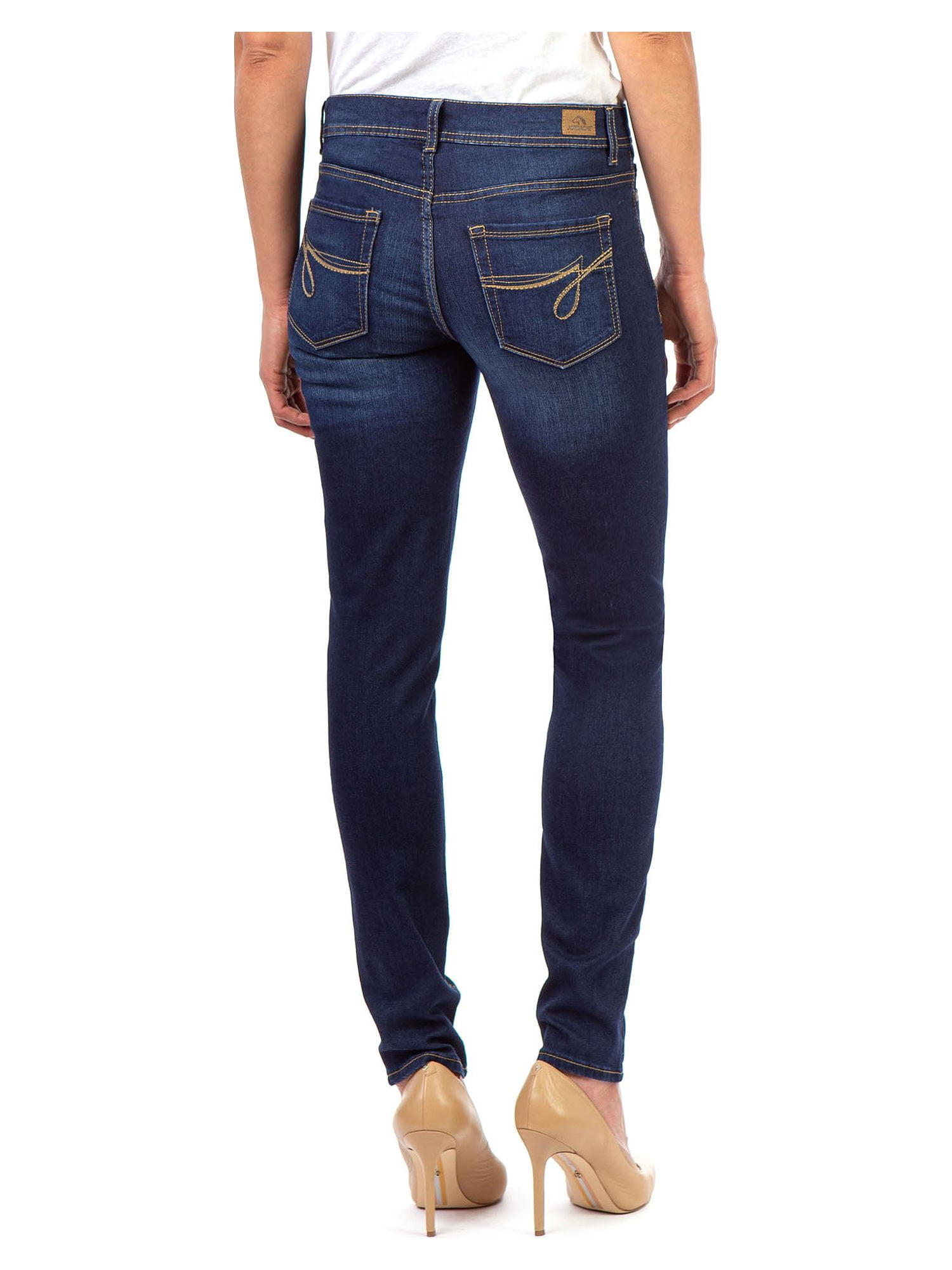 Jordache Women's and Women's Plus Mid-Rise Skinny Jeans, Sizes 2-22