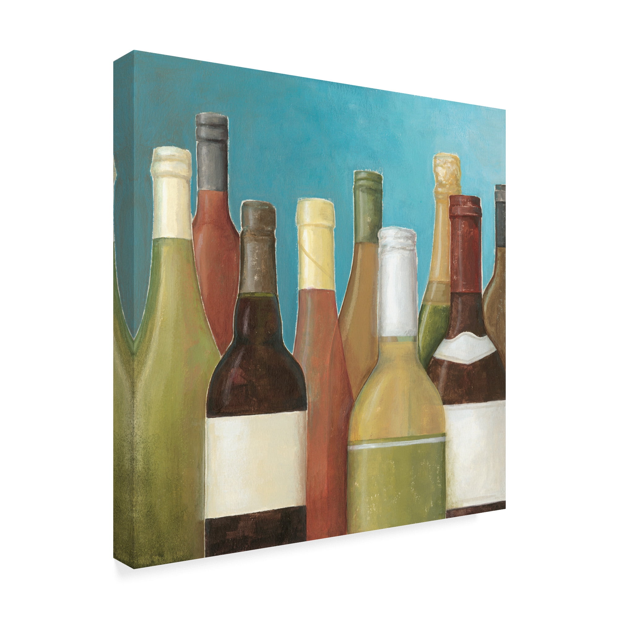 Trademark Fine Art 'Wine Bottles I' Canvas Art by Megan Meagher
