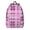 Pink and Purple, variant on Purple and Black Checkered Pattern Backpack for School, Cute School Bag with Adjustable Shoulder Straps and Padded Back, 15.7"x11.8"x5.5"