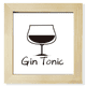 thumbnail image 1 of Silueta de Gin Tonic Cocktail Marco Cuadrado Unbranded Tamaño 8 x 8, 1 of 4