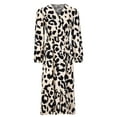 thumbnail image 6 of Holloyiver Women’s Dresses Summer 2023 Fashion Casual Leopard Print V-NeckHigh Waist Long Sleeve Long Dress S-XL, 6 of 7
