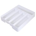 thumbnail image 1 of Nueva bandeja organizadora para cajones de cocina, separación de cucharas y cubiertos, caja de almacenamiento con acabado para cubiertos., 1 of 5