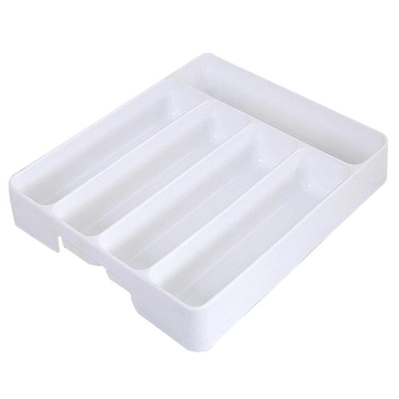 Nueva bandeja organizadora para cajones de cocina, separación de cucharas y cubiertos, caja de almacenamiento con acabado para cubiertos.