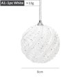 thumbnail image 1 of 1/6Pcs 8cm Christmas Tree Hanging Balls Sequined Shiny  Foam Bauble Pendant, 1 of 4
