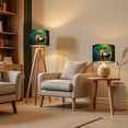 thumbnail image 6 of Lampshades 2 Pack Gold Blue Macaw 13"x13"x10" Light Shade for Table Lamps Floor Lamp Shades Lampshade Replacement Easy Assembly, 6 of 8