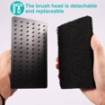 thumbnail image 3 of OUSITAID 7Pcs Griddle Cleaning Kit Stainless Steel Griddle Scraper with Cleaning Brick Easy to Use Grill Scouring Pad with Handle Reusable Barbecue Cleaning Tool for Outdoor BBQ Camping, 3 of 8