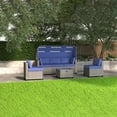 thumbnail image 2 of 6 Outdoor Patio Furniture, Daybed With Canopy, Adjustable , Chaise Sunbed For Garden Backyard Poolside, Sunproof And Water- 6 Pieces , Retractable Waterproof, 2 of 4