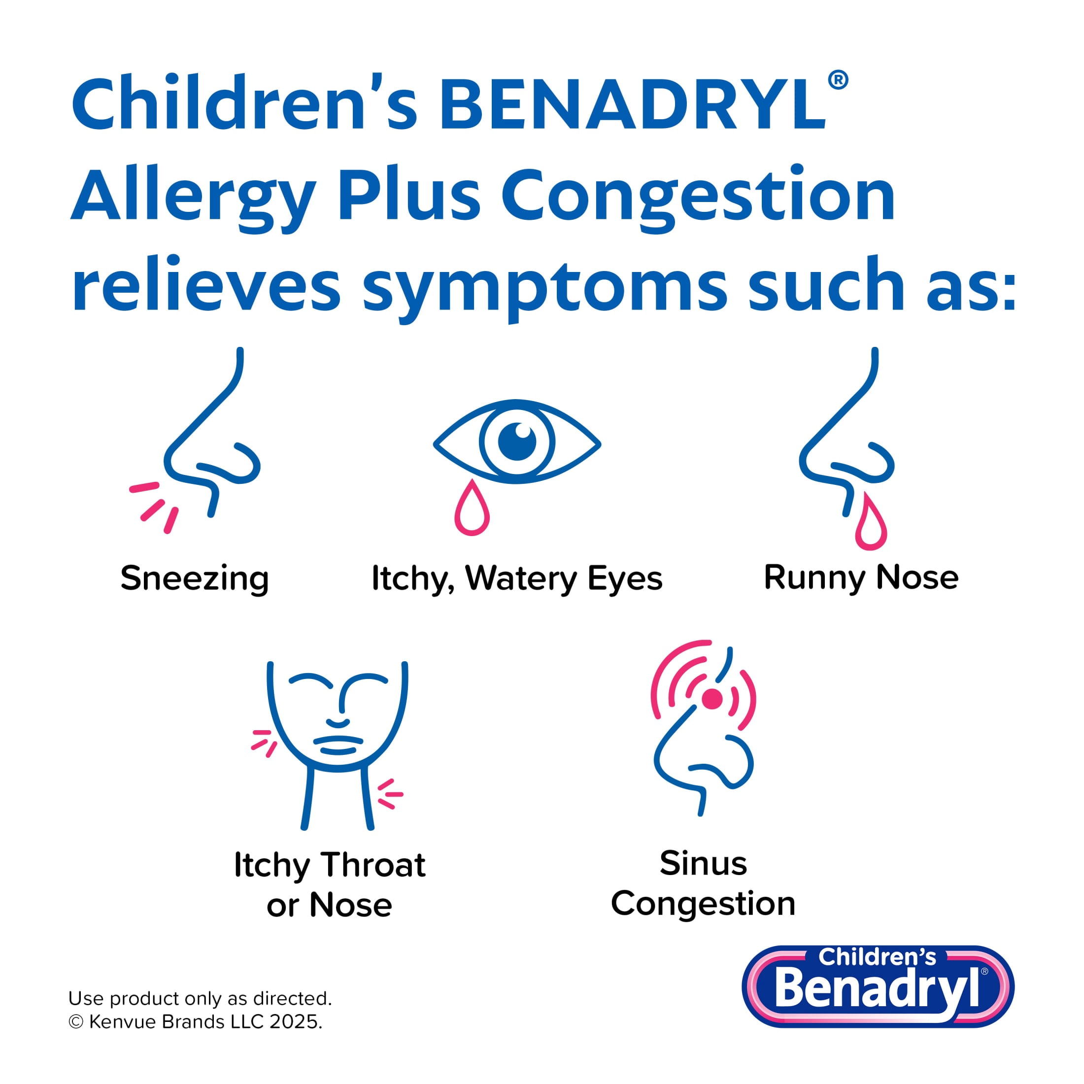 Children's Allergy Plus Congestion Relief Liquid, Grape, 4 fl. oz