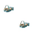 thumbnail image 4 of Bearachild Soporte para secador de pelo Estante de peinado Autoadhesivo Almacenamiento Estante colgante Hogar Dormitorio Organizador Decoración verde 2Conjunto, 4 of 6