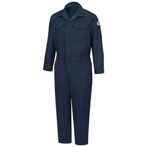 Bulwark CED2NV-SH-S Mens Midweight Excel FR Deluxe Coverall, Navy - Small - Short