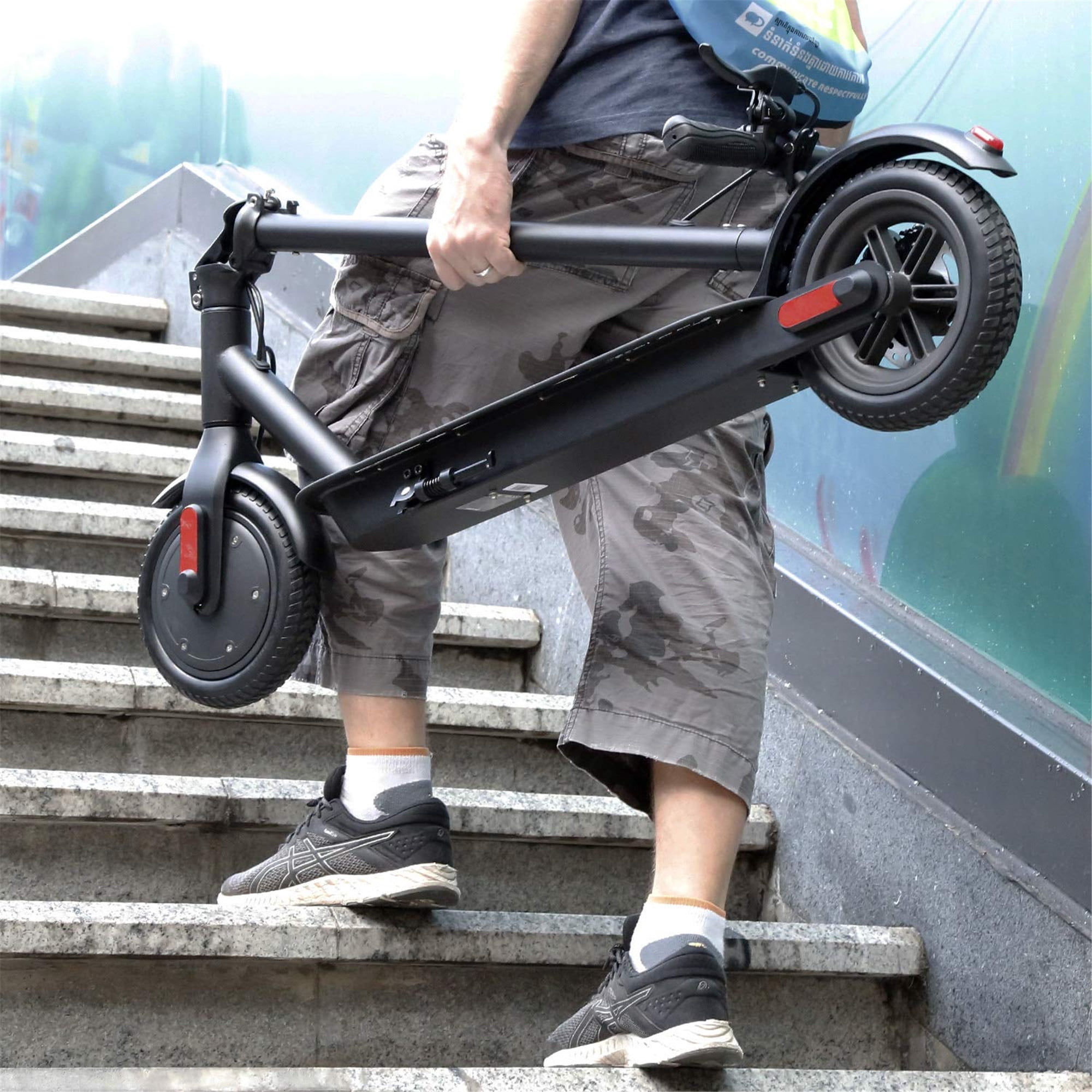 iDeaPLAY H85B Kids Kick Scooter, High-Speed Scooter 250W Motor 15.5 Miles Long Mileage, Portable Folding Design Commuting Motorized Electric Scooter Bike for Kids Adults