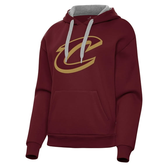 Women's Antigua Wine Cleveland Cavaliers Victory Pullover Hoodie