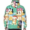 thumbnail image 6 of Lsque Bluey Pattern Casual Men's Hoodie,Hooded Sweatshirt with Kangaroo Pocket,Pullover Hoodie-X-Large, 6 of 8