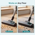 thumbnail image 3 of Atilioo Portable Canister Vacuum Cleaner with Washable HEPA Filter, Lightweight Powerful Electric Vacuum for Carpets & Hard Floors, Yellow, 3 of 9