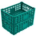 thumbnail image 1 of QinaQin Caja plegable de almacenamiento de 52 L, tipo milk crate de plástico reforzado, diseño colapsable y multiusos para garaje, cocina, oficina y organización diaria, 1 of 7