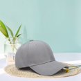 thumbnail image 4 of Opolski Men Outdoor Hat Women Peaked Adjustable Long Brim Baseball Hat for Men Women Sun Anti uv Solid Color Outdoor Grey, 4 of 8