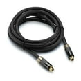 thumbnail image 3 of FosPower (3 FT) 24K Gold Plated Toslink Digital Optical Audio Cable (S/PDIF) - [Zero RFI & EMI Interference] Metal Connectors & Ultra Durable Nylon Braided Jacket, 3 of 9