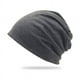 thumbnail image 1 of Zhuge 1 gorra unisex de doble capa de color sólido, gorra fina tipo pulóver, utilizada para combinar con ropa, jardinería, playa (gris oscuro), 1 of 4