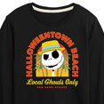 thumbnail image 3 of The Nightmare Before Christmas - Halloween Town Beach Local Ghouls Only - Toddler And Youth Long Sleeve Graphic T-Shirt, 3 of 5