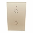 thumbnail image 2 of 2-Gang Smart Wi-Fi Wall Switch, Touch Screen Timer Control, Works with Alexa/Google Home, Zero Line Required, 2 of 4