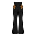 thumbnail image 6 of JUSLIO Pants for Women Comfortable Zipper Button Jeans Pants for Women Casual Bell-bottoms Black L, 6 of 9