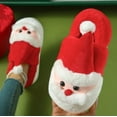 thumbnail image 5 of Unisex Santa - Claus Themed Cartoon Home Slippers - Cozy Indoor Slippers with Closed - Toe Design, 5 of 8