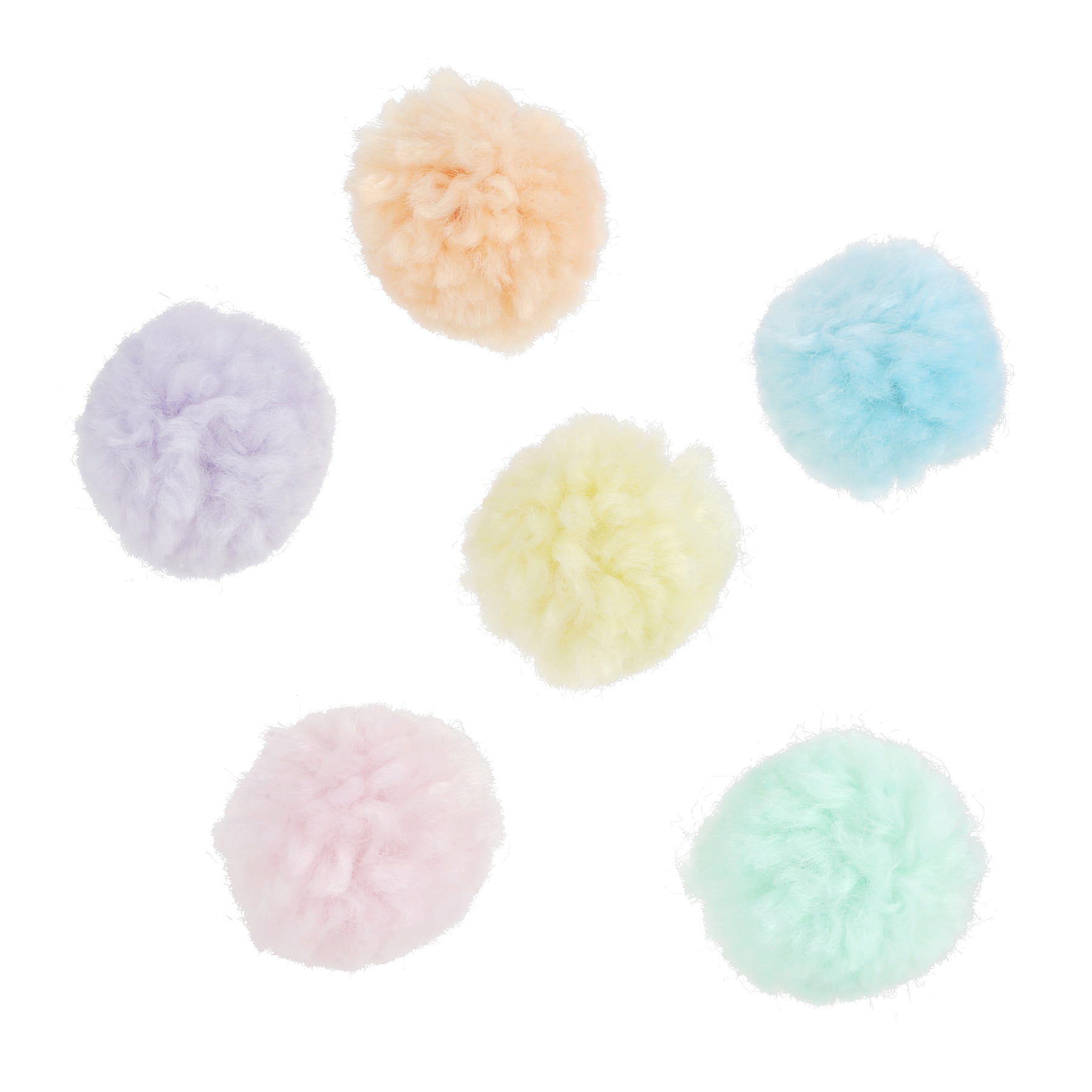 Bright Yarn Pom Poms by Creatology – 1" Pastel Colored Acrylic Craft Balls for Kids’ DIY Projects & Art Activities - 12 Pack (720 Total)