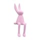 thumbnail image 5 of Figura de conejo sentado, adorno animal, moda, portátil, regalo creativo, decorativo Rosa, 5 of 9