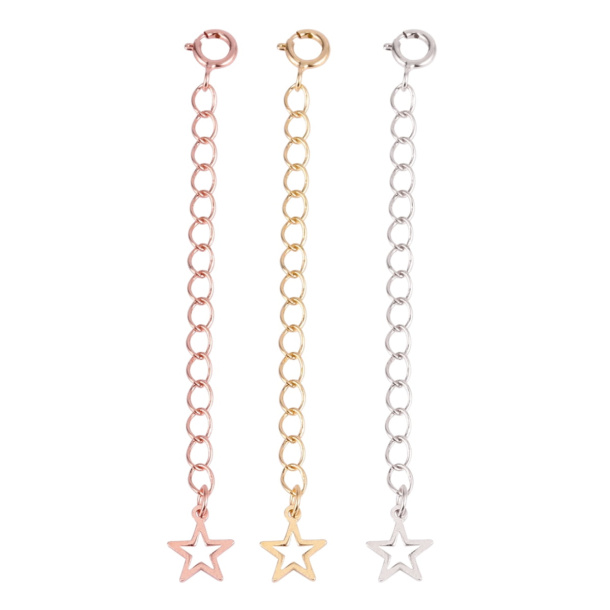 Rose gold necklace extender best sale