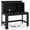 Black, variant on GVN Modern Computer Desk with Hutch and Storage Shelves, Study Writing Table for Home Office, Living Room, Study Room, Bedroom, Black