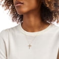 thumbnail image 2 of 0.30 Carat VS1 Round Cut Genuine Diamond Beautiful Religious Necklace for Women Solid 14K Yellow Gold With 18 inches chain, 2 of 4