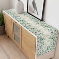 thumbnail image 4 of Green Eucalyptus Leaves Table Runner - 90 Inch Long, Kitchen Dining Table Runner Dresser Scarves, Spring Daily Flowers Plants Beige Farmhouse Decor for Coffee Tables Wedding Party Banquet, 4 of 8