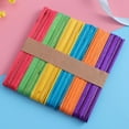 thumbnail image 6 of WESIEVYA 200Pcs Colored Popsicles Sticks For Craft Making Assorted Color Flat Smooth Edges Diy Projects, 6 of 8