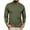 Army Green, variant on Honeeladyy Men's Ribbed Henley Shirt Slim Fit Long Sleeve Casual T-Shirt #Qg-Blue-L