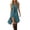 Light Blue, variant on Women's Halter Neck Dresses Lace Up Front Tiered Ruffle Asymmetrical Hem Summer Bohemian A Line Dresses