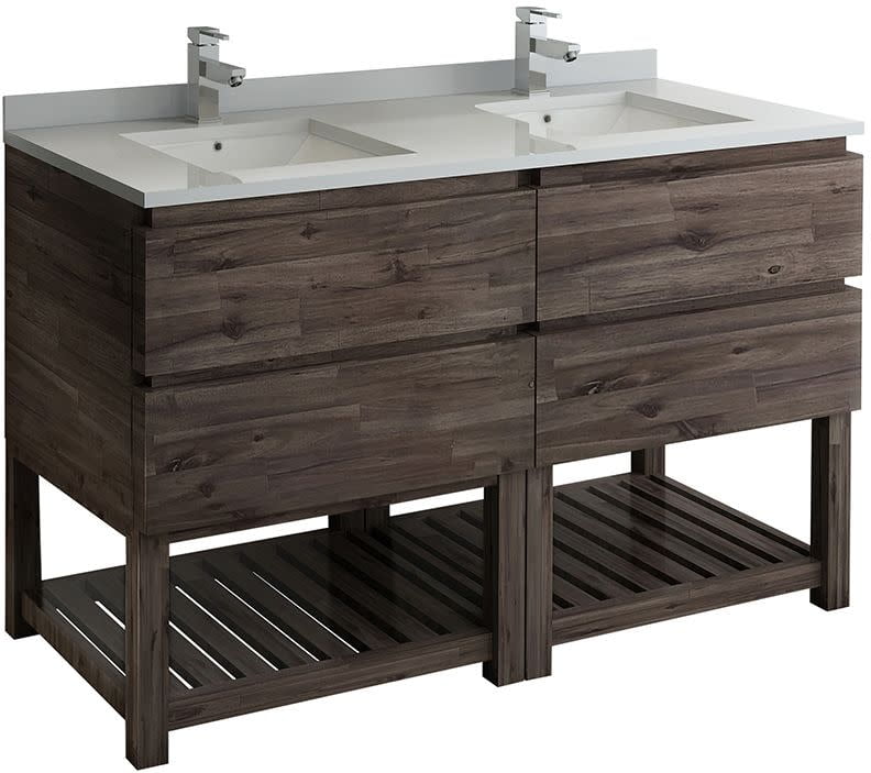 Fresca Fcb313030Fs Formosa 58" Double Free Standing Wood Vanity