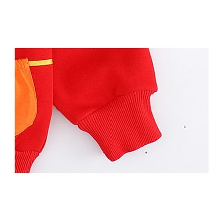 

Cathalem 5t Fall Outfits Boys Toddler Kids Boy Girl Spring Festival Cotton Autumn Sweatshirt Tops Toddler Boy Soccer Clothes Childrenscostume Red 4-5 Years